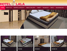 Tablet Screenshot of hotellala.com